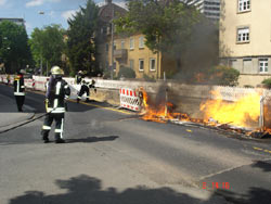 Feuer Gasleitung